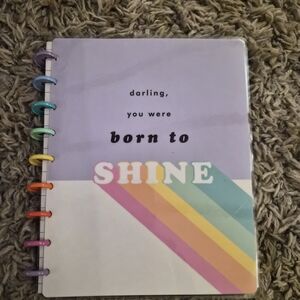 The Happy Planner Rainbow Disc Bound Notebook Journal “Born to Shine”